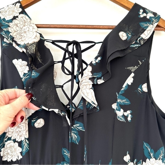 Torrid empire waisted dress,  sleeveless with ruffles and lace back, midi - Picture 10 of 14